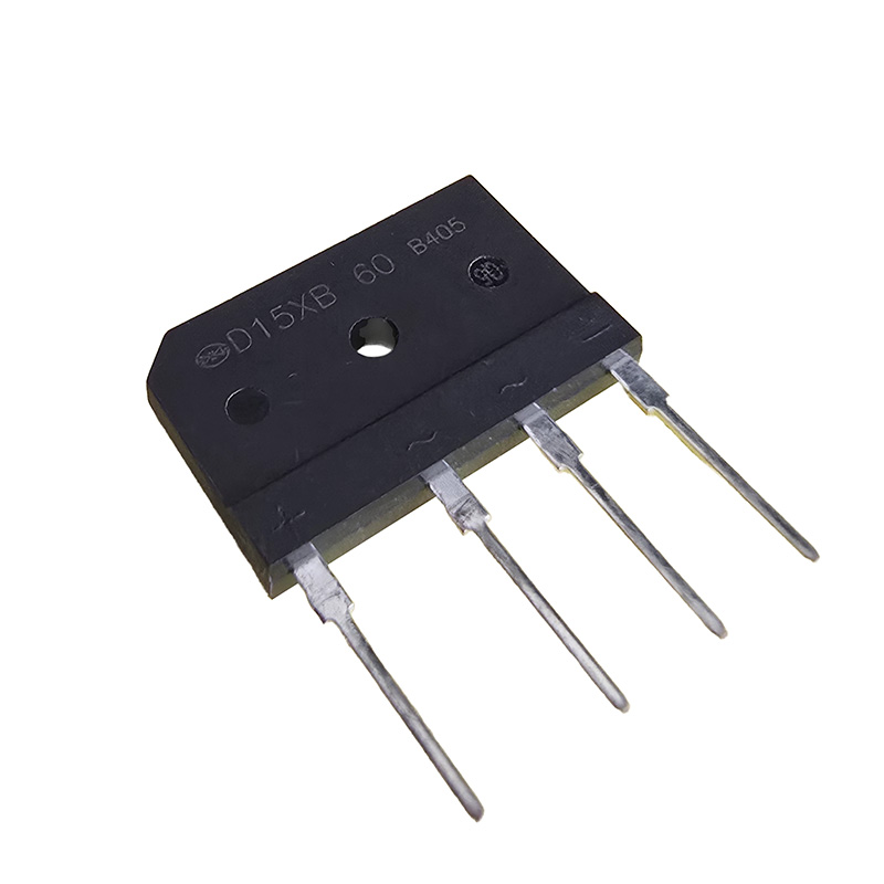 DOD-D15XB60 پل دیود 15 آمپر 600 ولت شانه ای