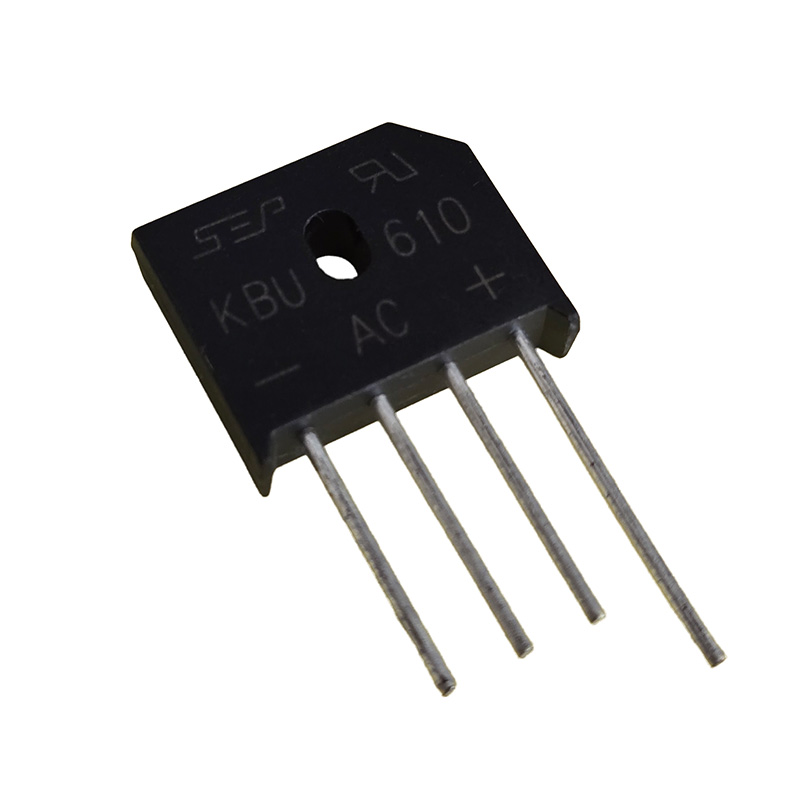 DOD-KBU610-1 پل دیود 6 آمپر 1000 ولت شانه ای