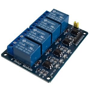 ماژول رله 12 ولت 4 کاناله با ورودی اپتوکوپلر